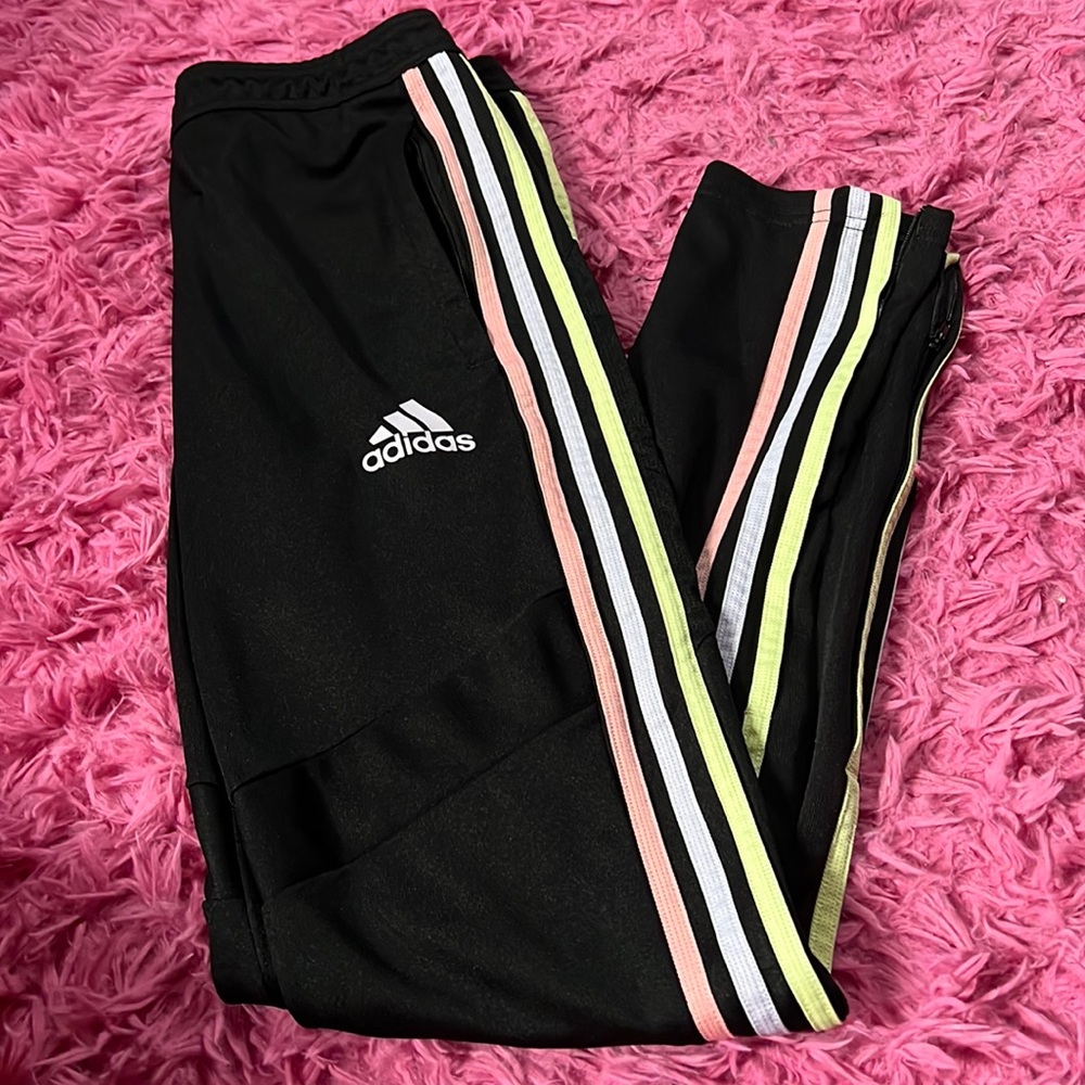 Youth Girls Multicolor Adidas Joggers